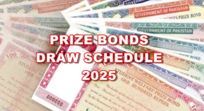 Prize Bond List 2025 - Prize Bond Draw Schedule Dates and Results